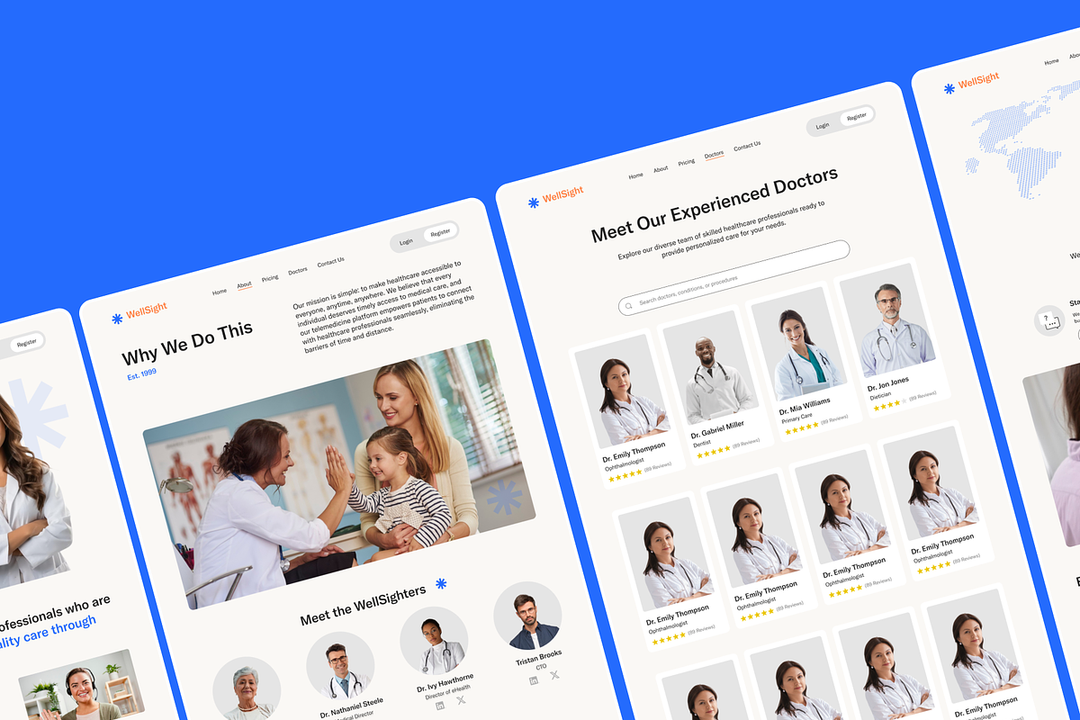 WellSight - Figma Medical Template, a Landing Page Template by Moyin (Photo 4 of 4)