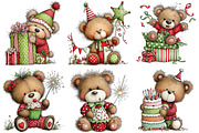 Whimsical Birthday Teddy Bear PNG, an Illustration by Craft Nest (Thumbnail 5 of 11)