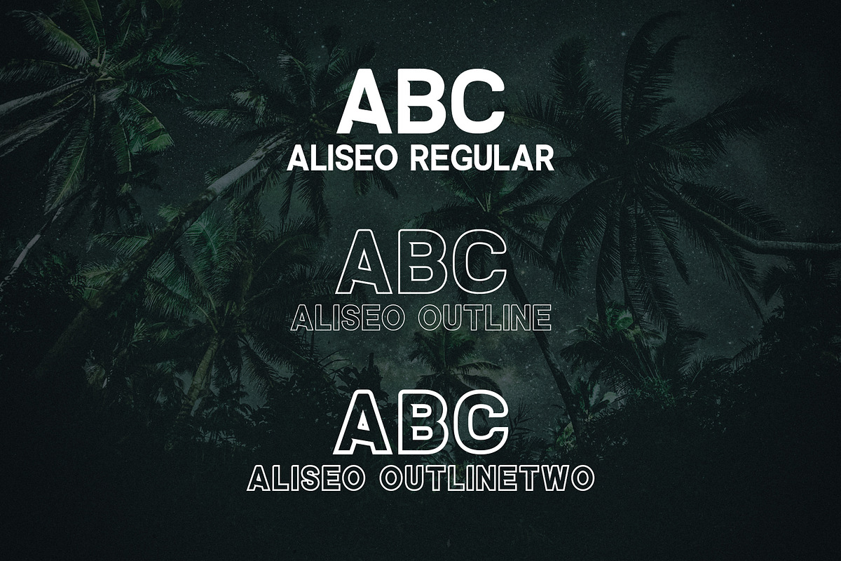 Aliseo Font Family - Sans Serif preview 2