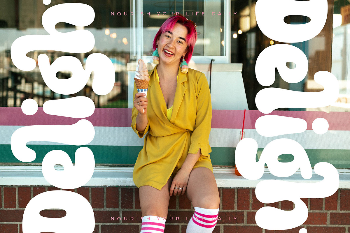 Fruity Candy Groovy Display Font, a Serif Font by timelesstype.co (Photo 11 of 20)