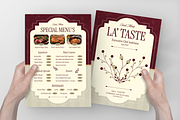 Elegant Floral Restaurant Menu, a Flyer Template by Annora Studio (Thumbnail 3 of 6)