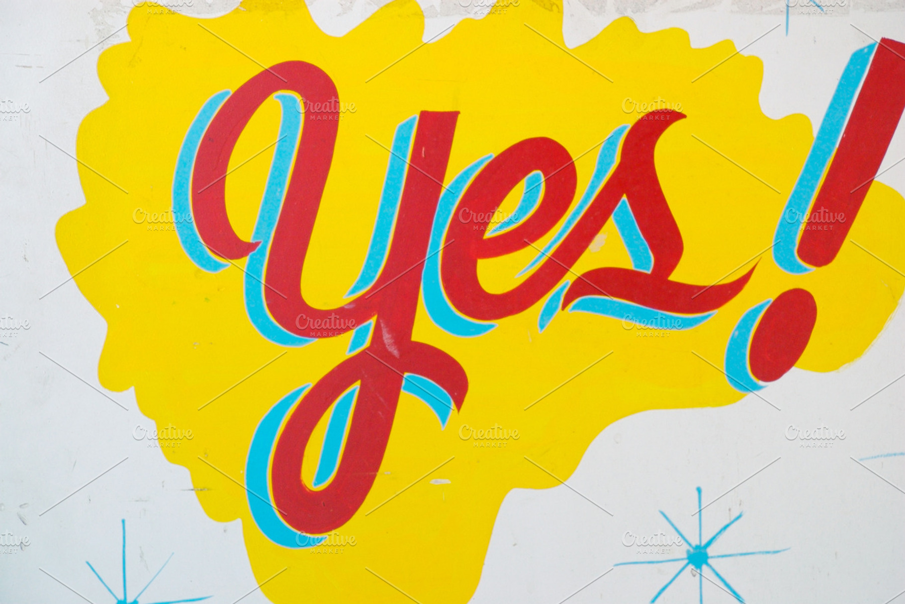 YES! vintage sign, an Arts & Entertainment Photo by Nine Photography