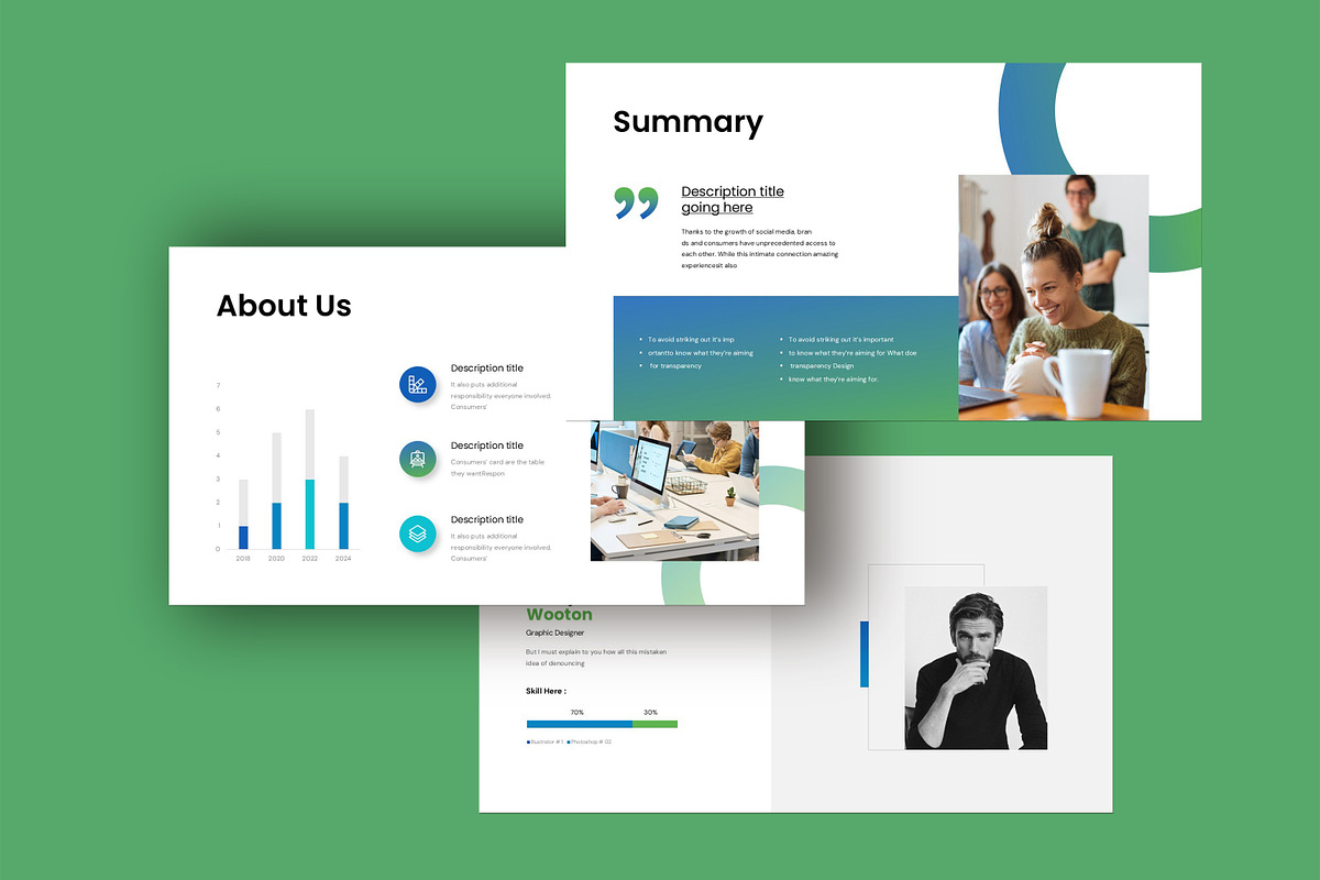Pitch Deck Presentation Template, a Presentation Template by Studio_Clarity (Photo 3 of 6)