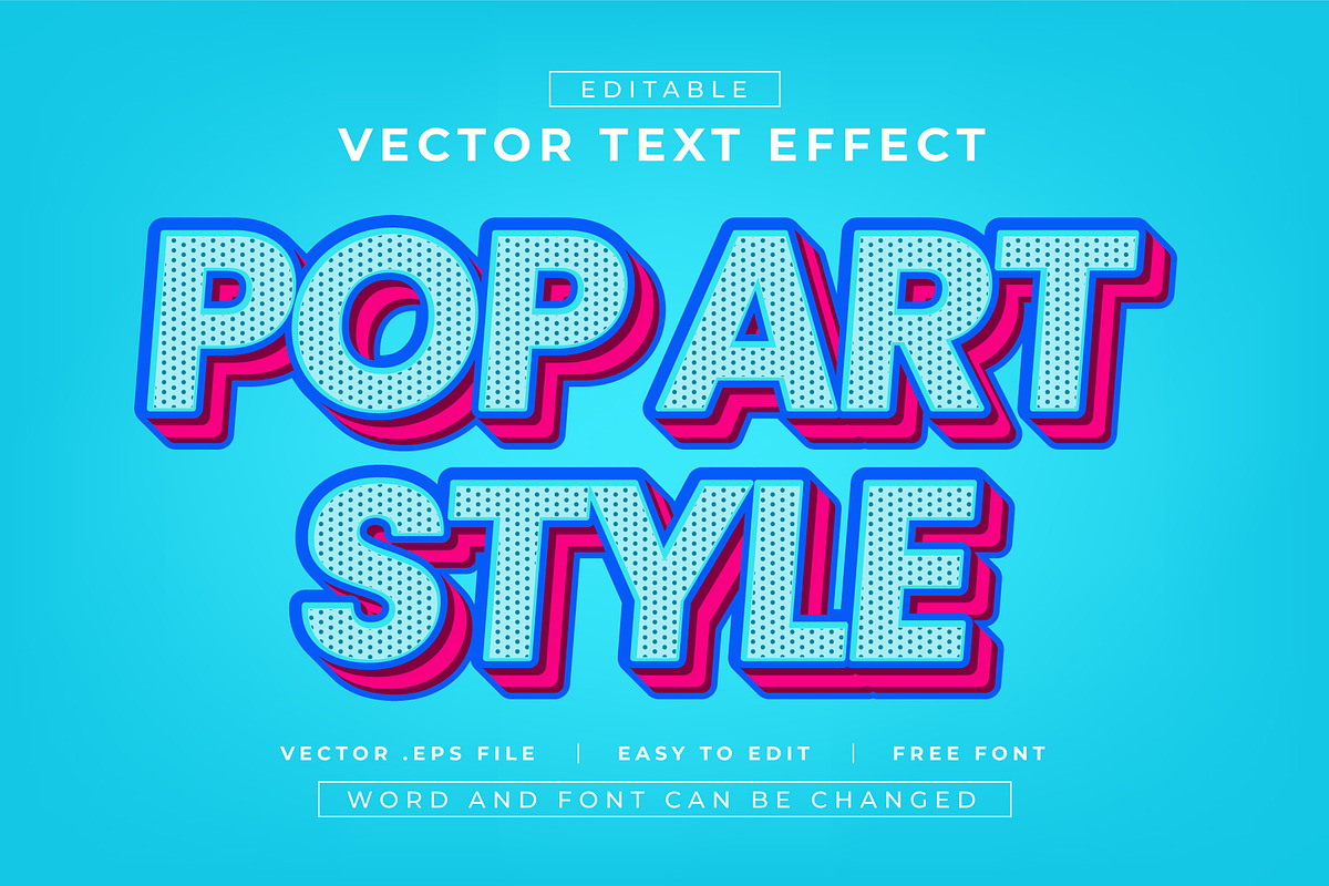 16 Pop Art Style Text Effects | EPS, a Layer Style Add-On by padilah_a (Photo 8 of 20)