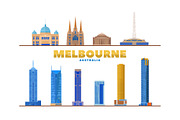 Melbourne Australia skyline, an Illustration by Sky and glass (Thumbnail 6 of 6)