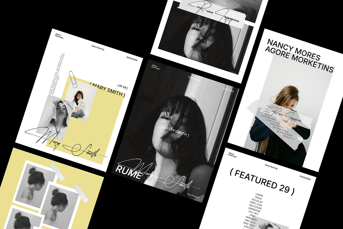 RUME | SOCIAL MEDIA KIT | CANVA, a Social Media Template by Templeste (Photo 1 of 8)