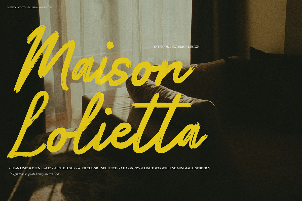 Mietta Smooth Brush Handwritten Font, a Handwritten Font by gracetype_studio (Photo 4 of 12)