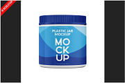 Premium Plastic Jar Mockup, a Cups & Container Mockup by Bruno's Shop (Thumbnail 1 of 3)