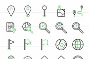 50 Maps & Navigation Green & Black, an Icon by IconBunny (Thumbnail 2 of 2)