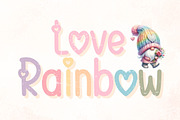 Love Rainbow - Handwriting, a Handwritten Font by Charmingbear59.design (Thumbnail 1 of 5)