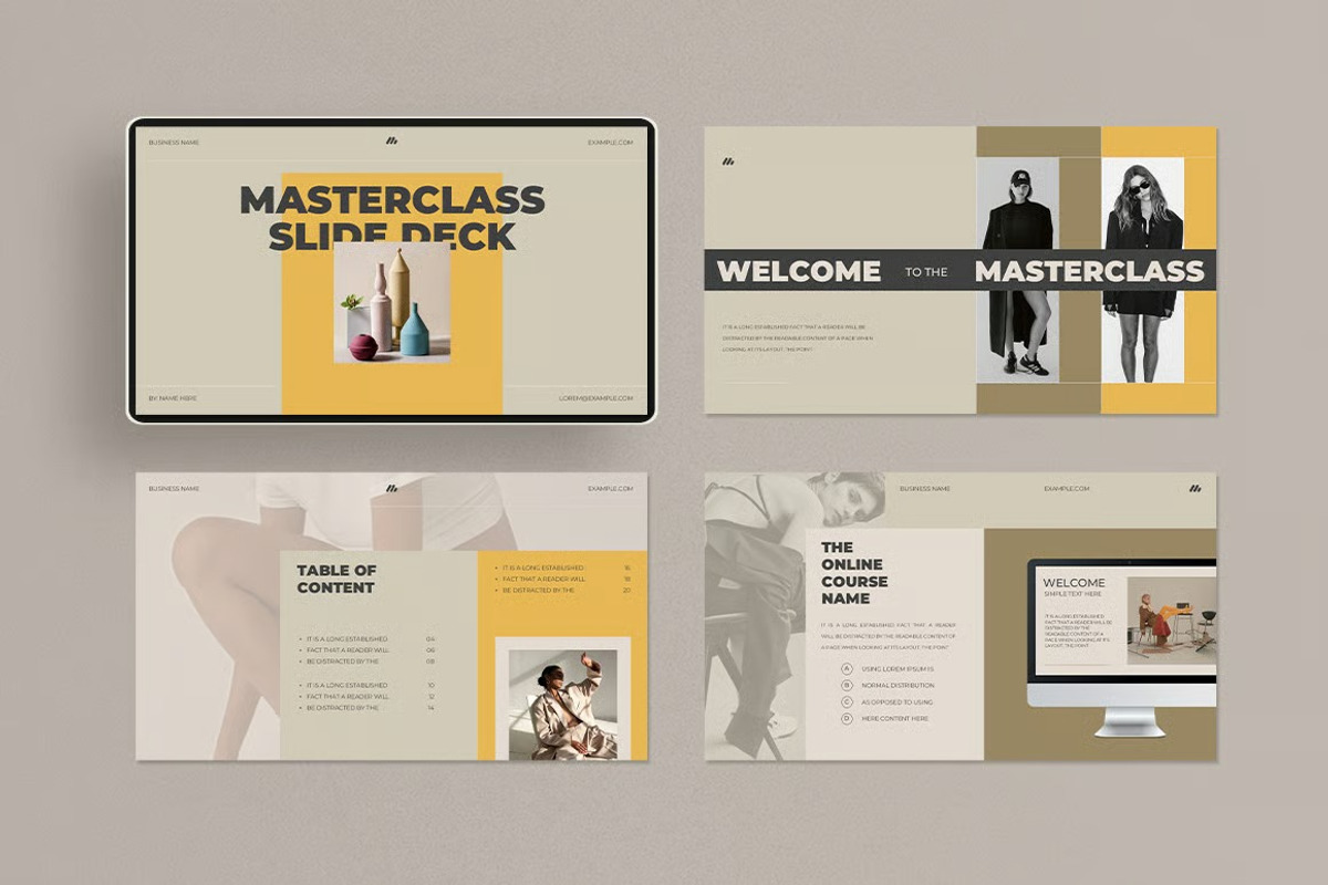 Masterclass Slide Deck Keynote preview 5