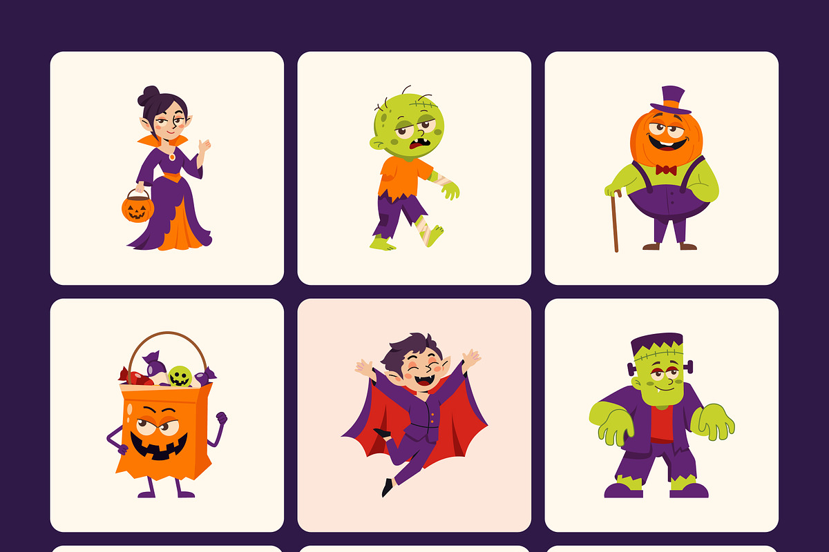 80 Halloween Illustration Bundle, a Seasonal Illustration by Prosymbols (Photo 7 of 10)
