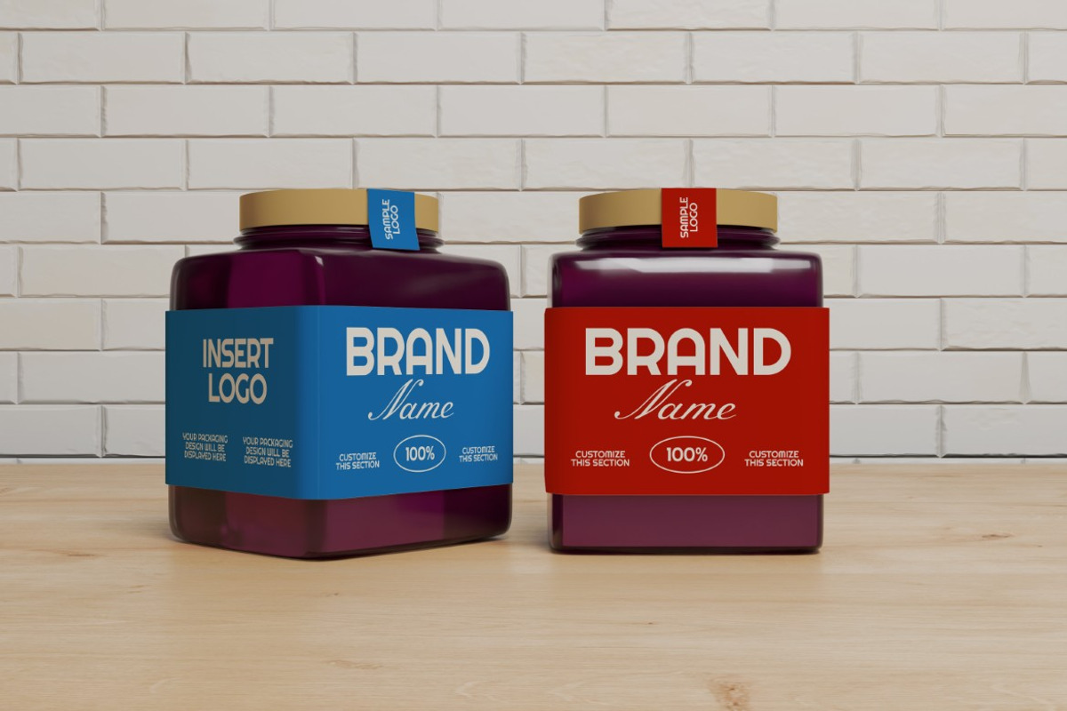 Fruit Jar Jam Mockup, a Packaging Mockup by graphicook (Photo 2 of 4)