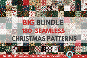 Whimsical Christmas Patterns, a Graphic by Cute Little Workshop