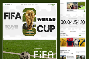 FIFMAN - FIFA World Cup, an UI Kit Template by Sans Design