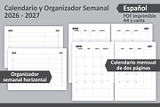 Calendario y Organizador 2026-2027., a Stationery Template by Padrinan (Thumbnail 3 of 4)