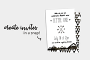 Black & White Scandi Watercolor, a Decorative Illustration by plaidGecko (Thumbnail 4 of 5)