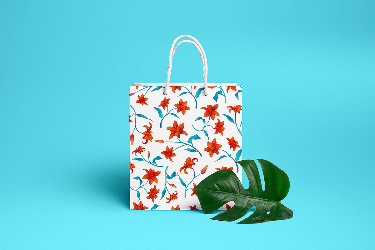 Lilies patterns, a Pattern Graphic by Hellgram (Photo 6 of 6)