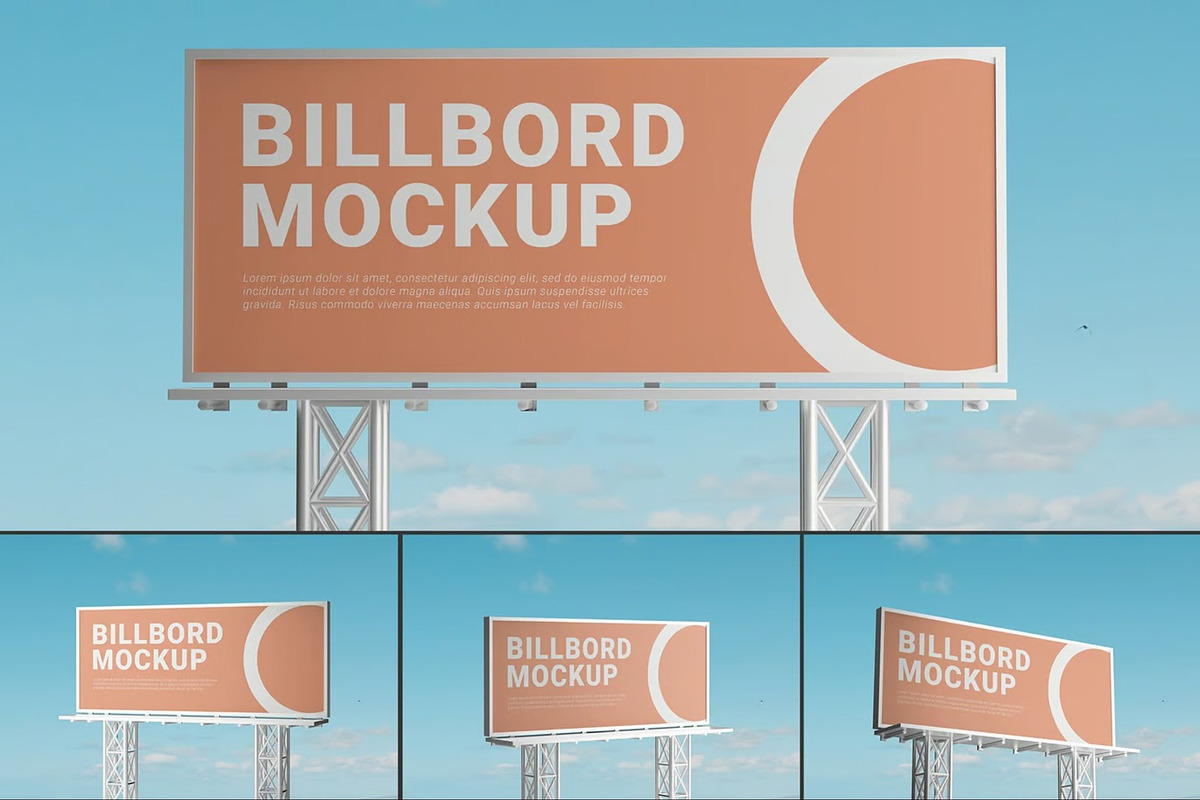 Billboard Mockup, an Advertising Mockup by Se٧enStudio (Photo 1 of 5)