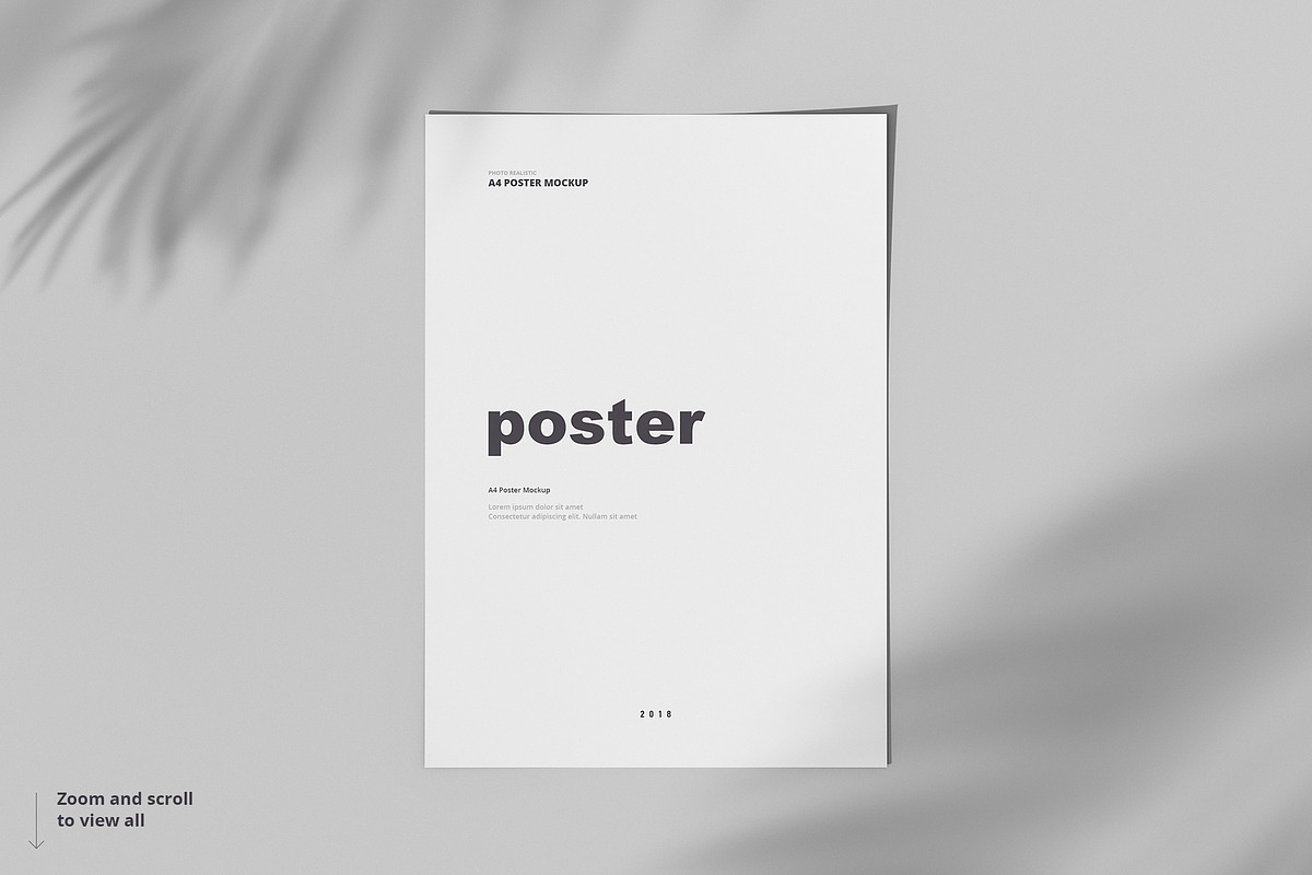 Poster / Flyer Mockups, a Books & Magazine Mockup by WebAndCat (Photo 4 of 21)