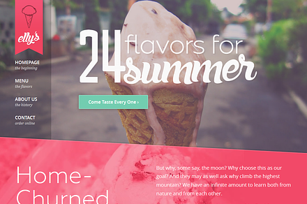 Elly's Ice Cream HTML Template