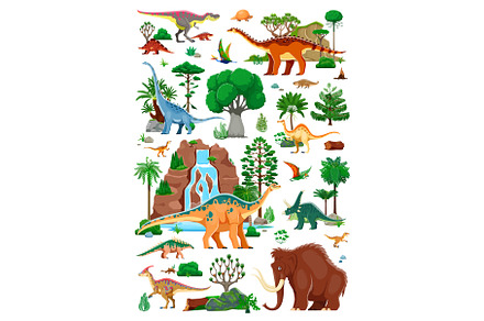 Prehistoric era dinosaur characters