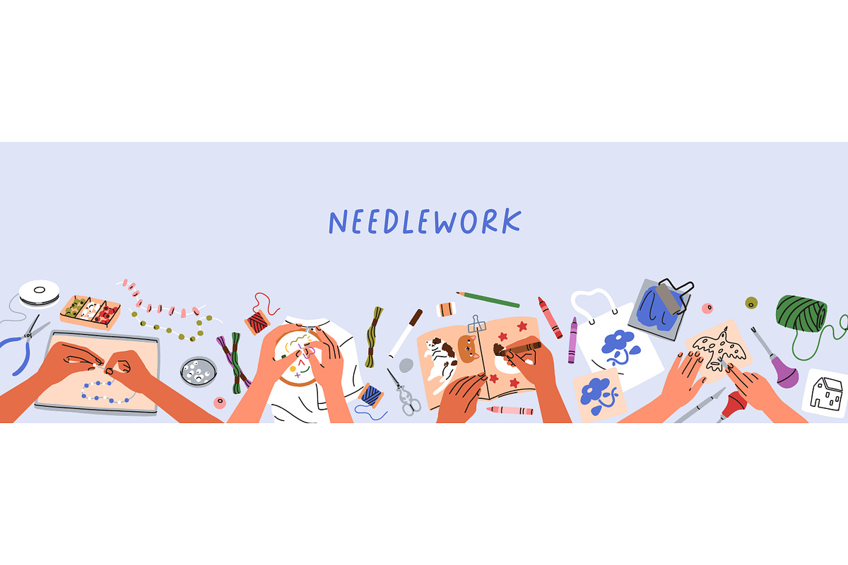 Hand craft, craftwork banner designs, a Decorative Illustration by Good Studio (Photo 5 of 6)