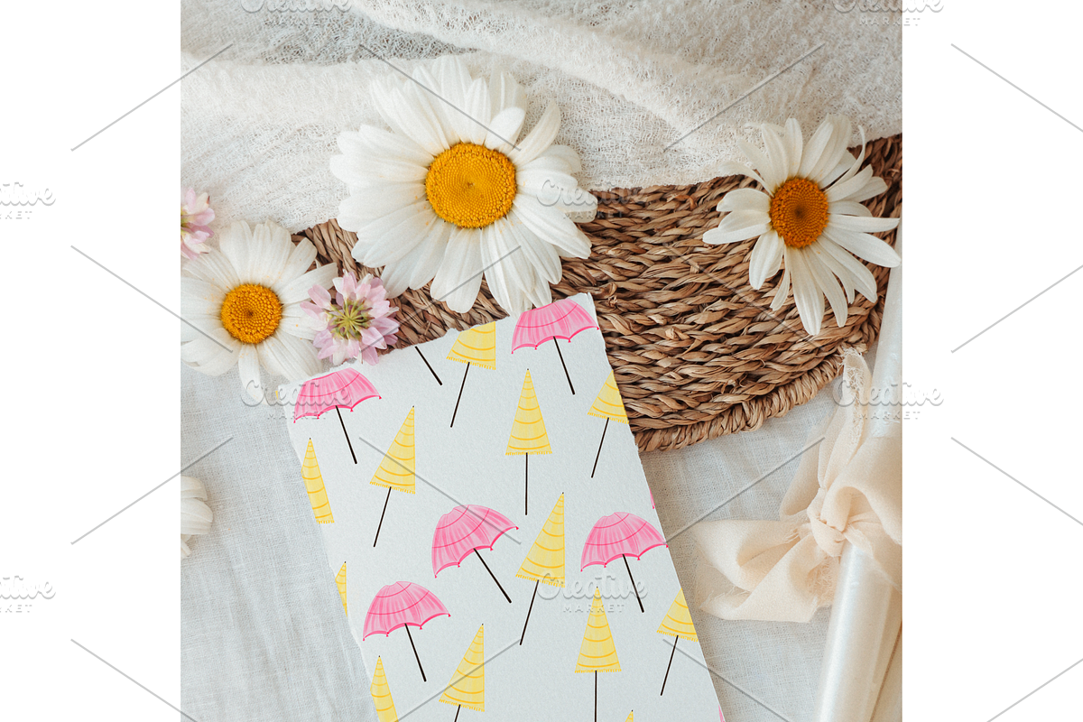 Summer Beach Seamless Pattern, a Decorative Illustration by Oleksandra Illustrates (Photo 9 of 11)