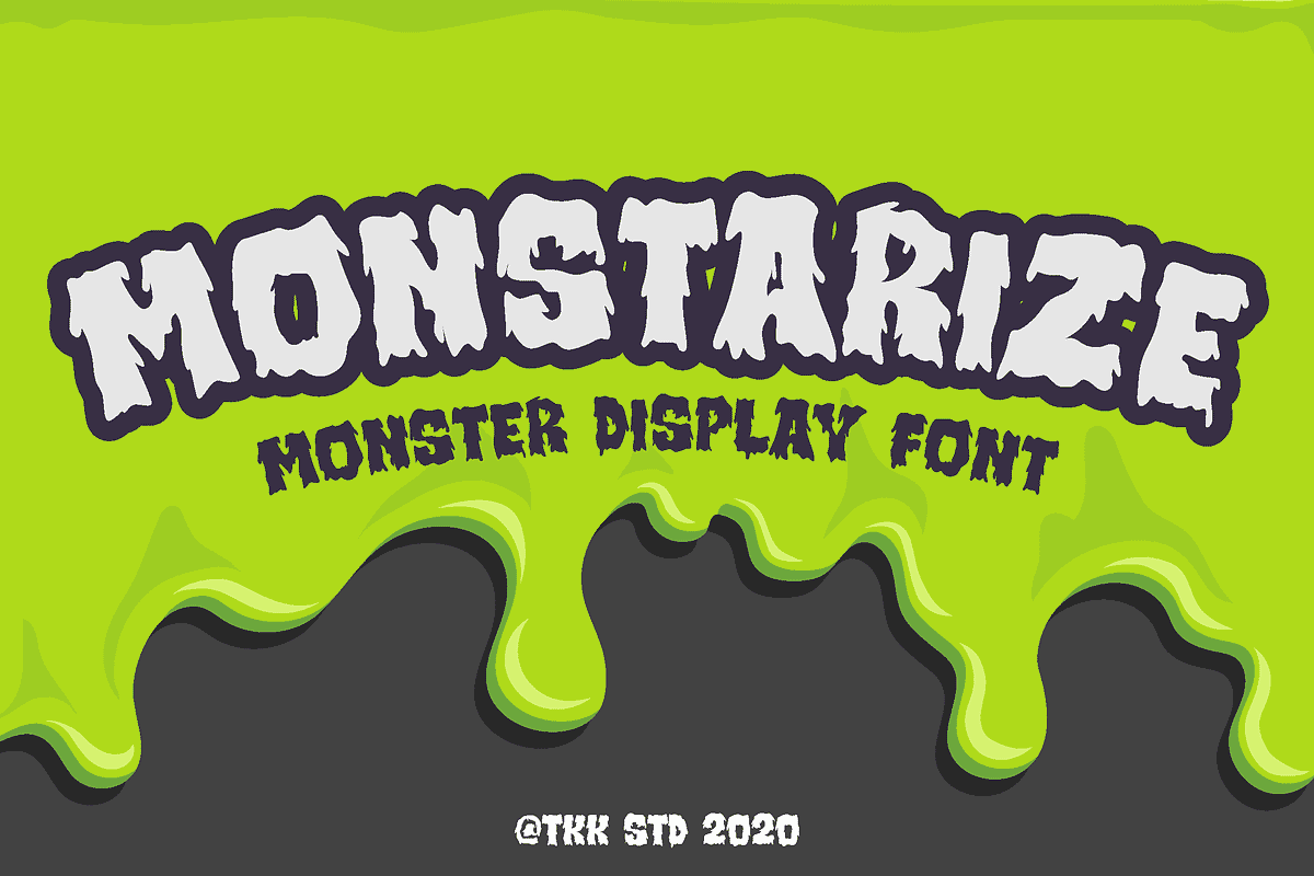 Monstarize - Gaming Font, a Font by tokokoo (Photo 4 of 12)