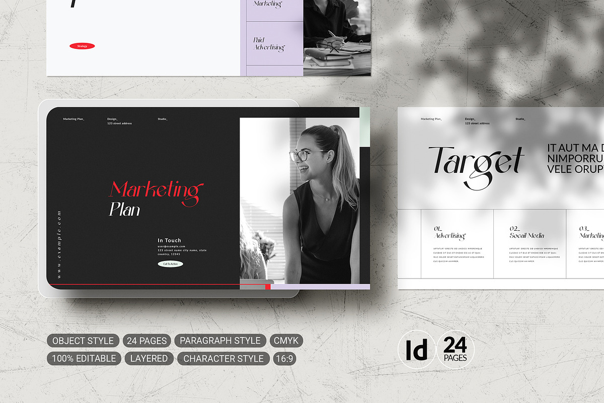 Marketing Plan Presentation Template, a Presentation Template by White Graphic (Photo 1 of 7)