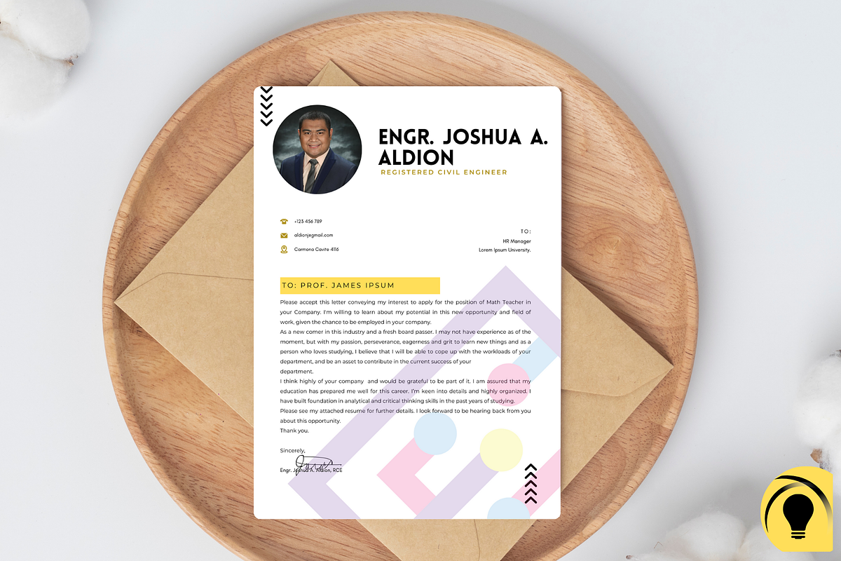 Resume and Cover Letter Template, a Resume Template by Bulbly Graphics (Photo 5 of 5)