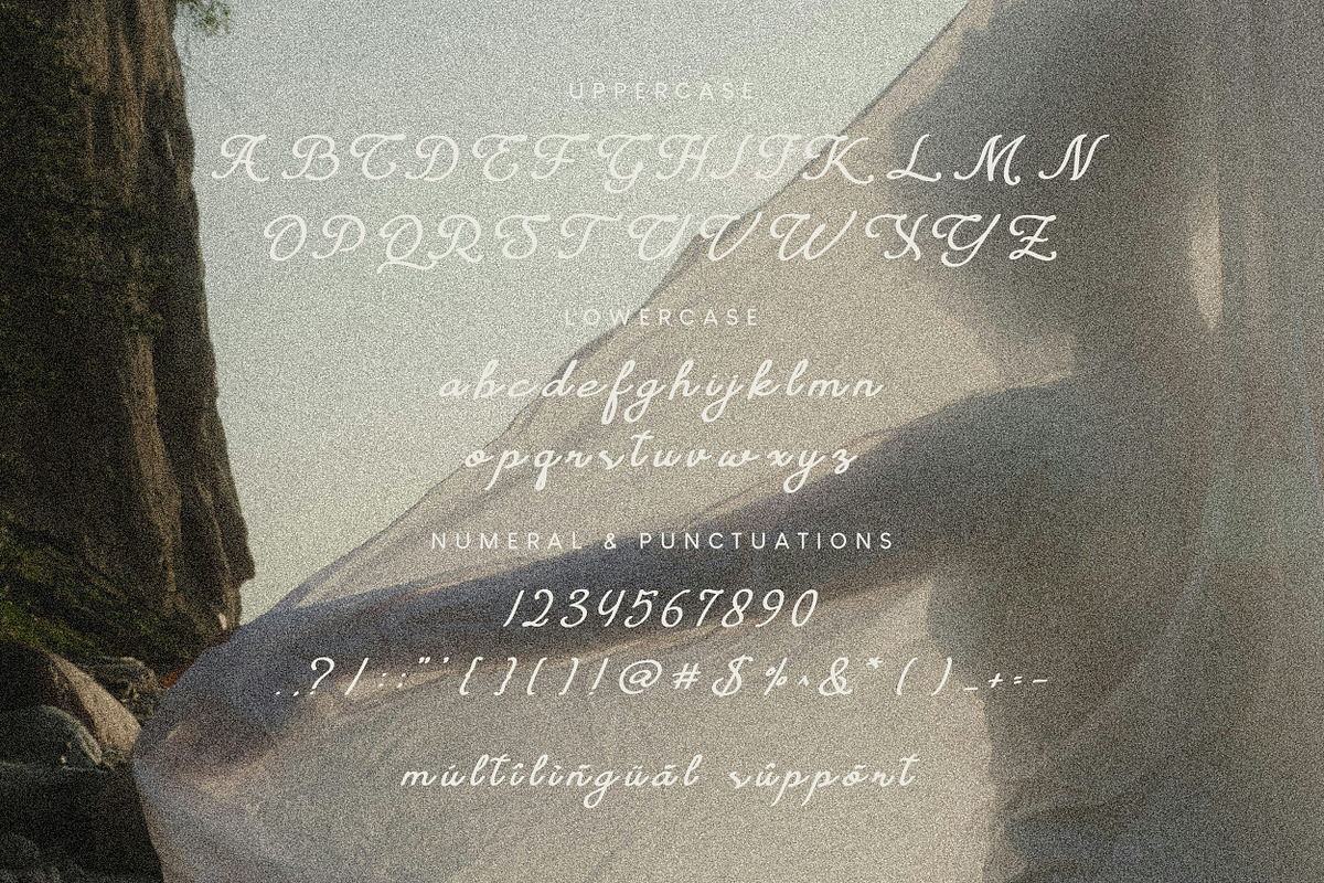 La Garpia Aesthetic Script Font, a Script Font by Hishand Studio (Photo 6 of 8)