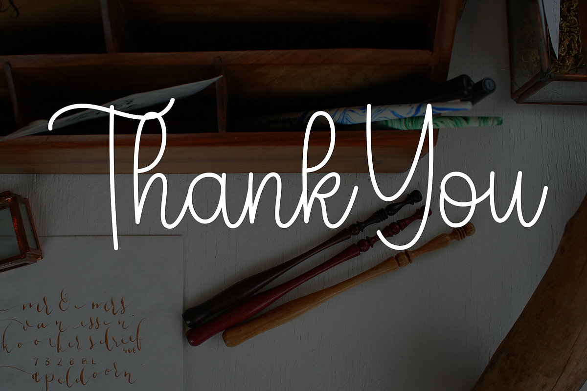 Wedding Calligraphy, a Handwritten Font by InermediaSTUDIO (Photo 7 of 8)