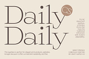 CS Daily – Serif Font, a Serif Font by Craft Supply Co. (Thumbnail 1 of 8)