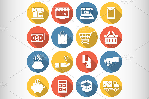 Online Shopping Icons