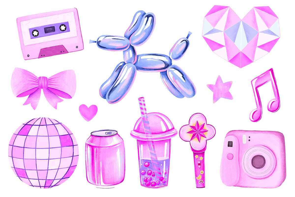 Kpop Aesthetic Clipart, an Object Graphic by the_myro (Photo 2 of 6)