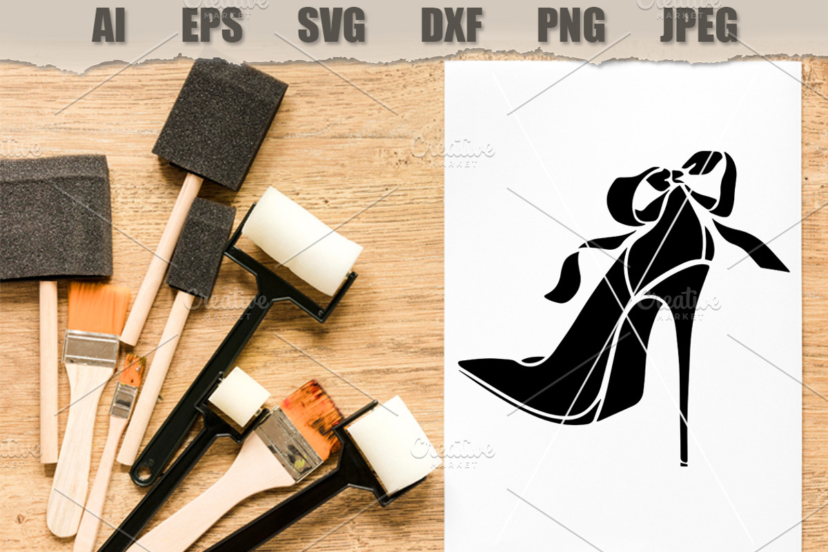 Stencil Stiletto Heels, a Decorative Illustration by MARYCRAFTIRIA (Photo 2 of 3)