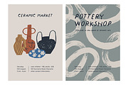 Modern pottery, ceramic vases set, a Decorative Illustration by Good Studio (Thumbnail 9 of 20)
