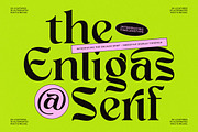 Enligas Modern Serif Display Font, a Serif Font by timelesstype.co (Thumbnail 1 of 15)