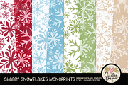 Shabby Snowflake Christmas Papers, a Texture Graphic by Clikchic Designs (Thumbnail 1 of 6)