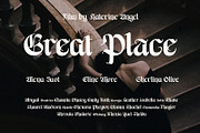 Regano Classic BlackLetter Font, a Blackletter Font by RantautypeStudio (Thumbnail 15 of 17)