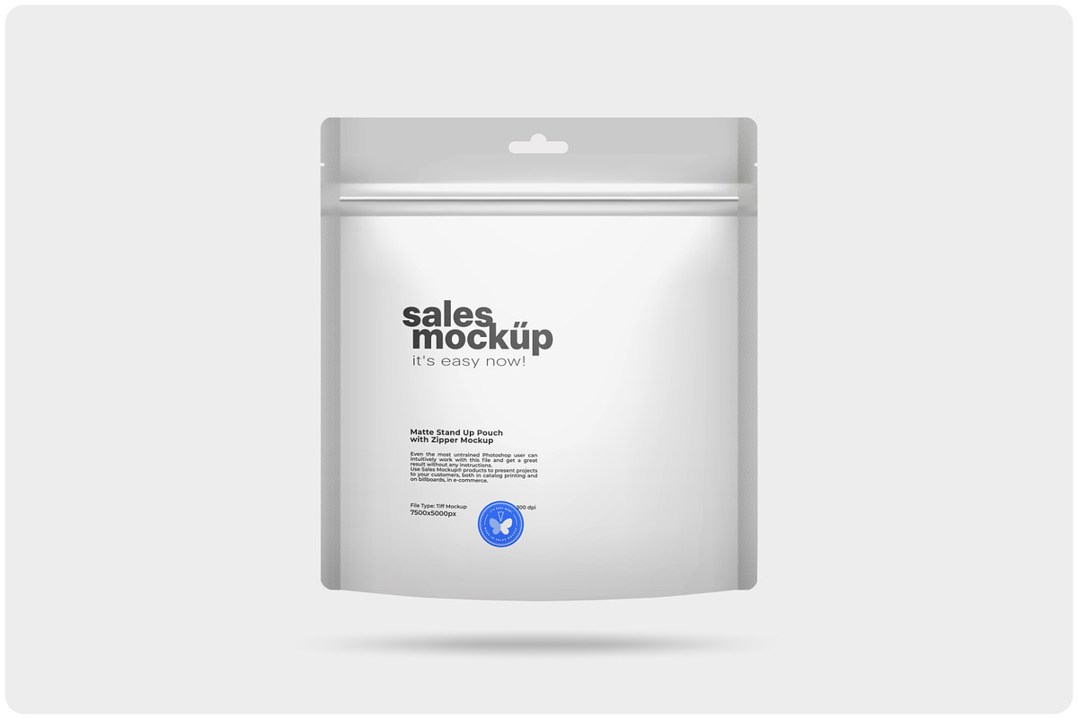 Matte Stand-Up Pouch Mockup, a Packaging Mockup by Reformer Mockup (Photo 3 of 5)