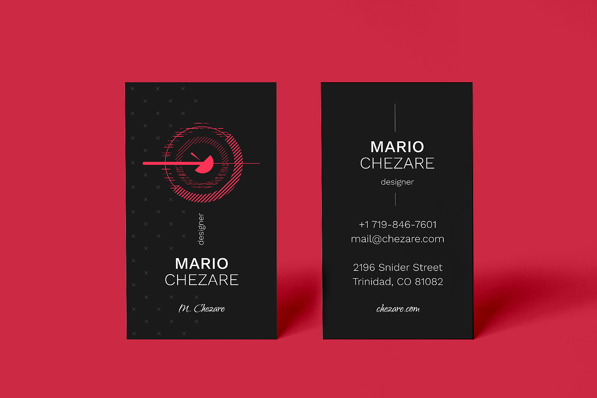 Chezare B. 8 Business Card Templates, a Business Card Template by le-genda (Photo 2 of 9)