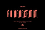 ED Hangerman - Blackletter Typeface, a Blackletter Font by Emyself Design (Thumbnail 1 of 10)
