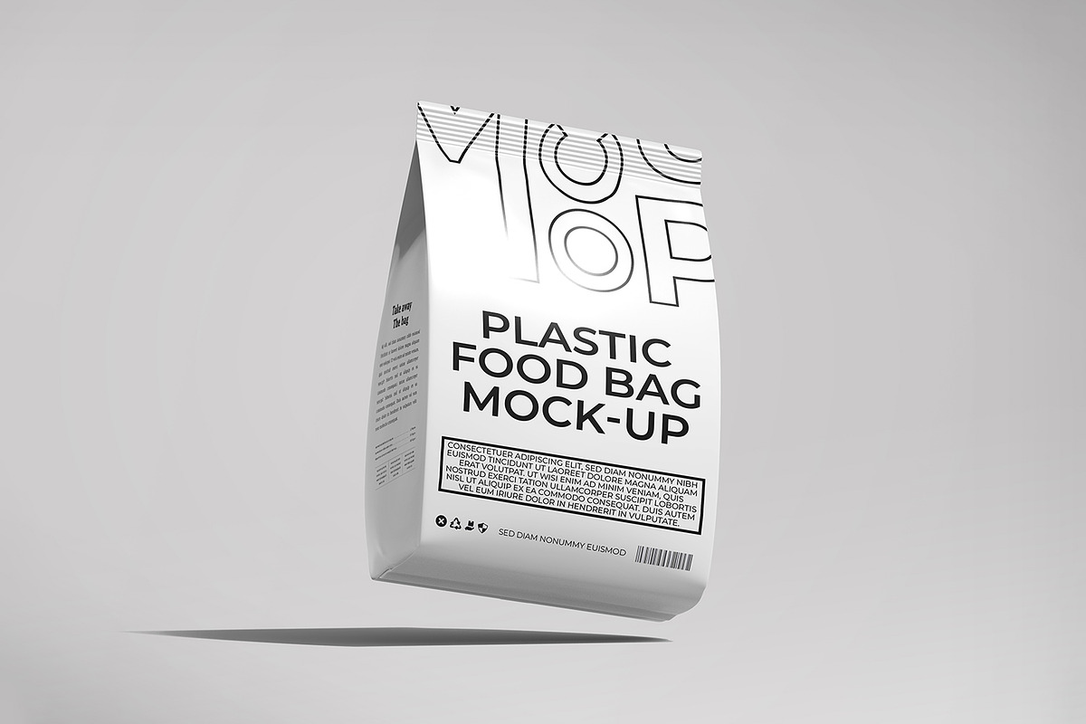 Plastic Food Packaging Bag Mockup, a Packaging Mockup by Ram Studio LLC (Photo 4 of 14)