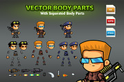 Artillery Soldiers Character Sprites, an Illustration by CreativeGameArt (Thumbnail 2 of 4)