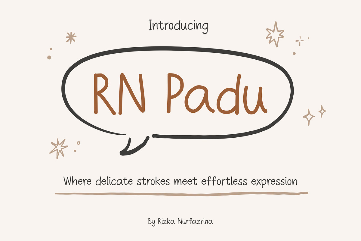 RN Padu - Handwriting font, a Handwritten Font by RizkaNurfazrina (Photo 1 of 10)