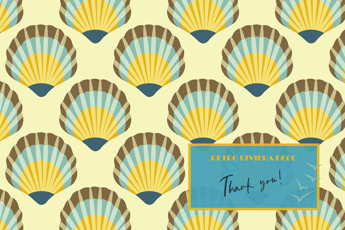 Retro Riviera Deco Seamless Patterns, a Pattern Graphic by Svetlana Lerie (Photo 10 of 10)