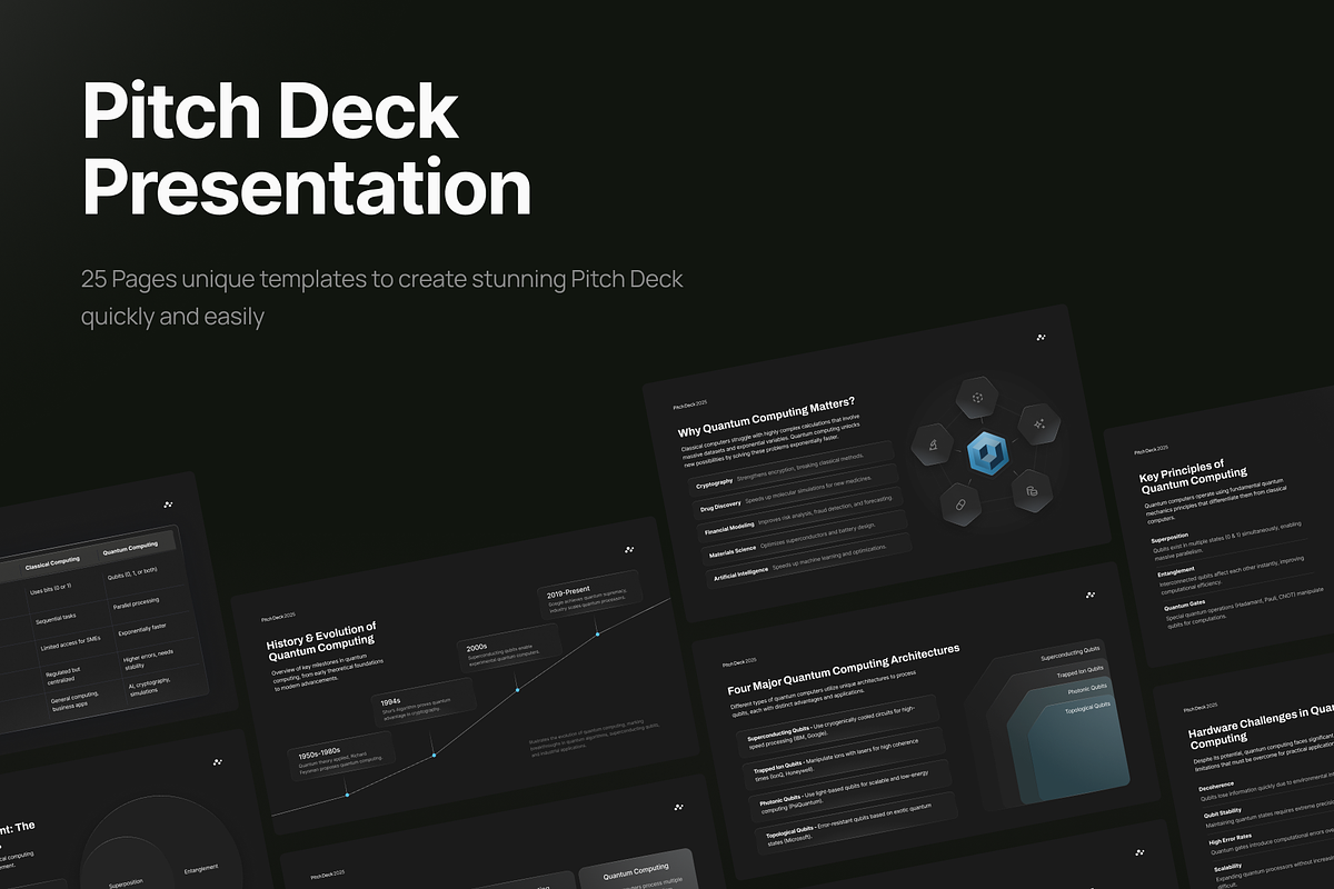 Pitch Deck Quantum Computing, a Presentation Template by pickolabstudio (Photo 2 of 6)