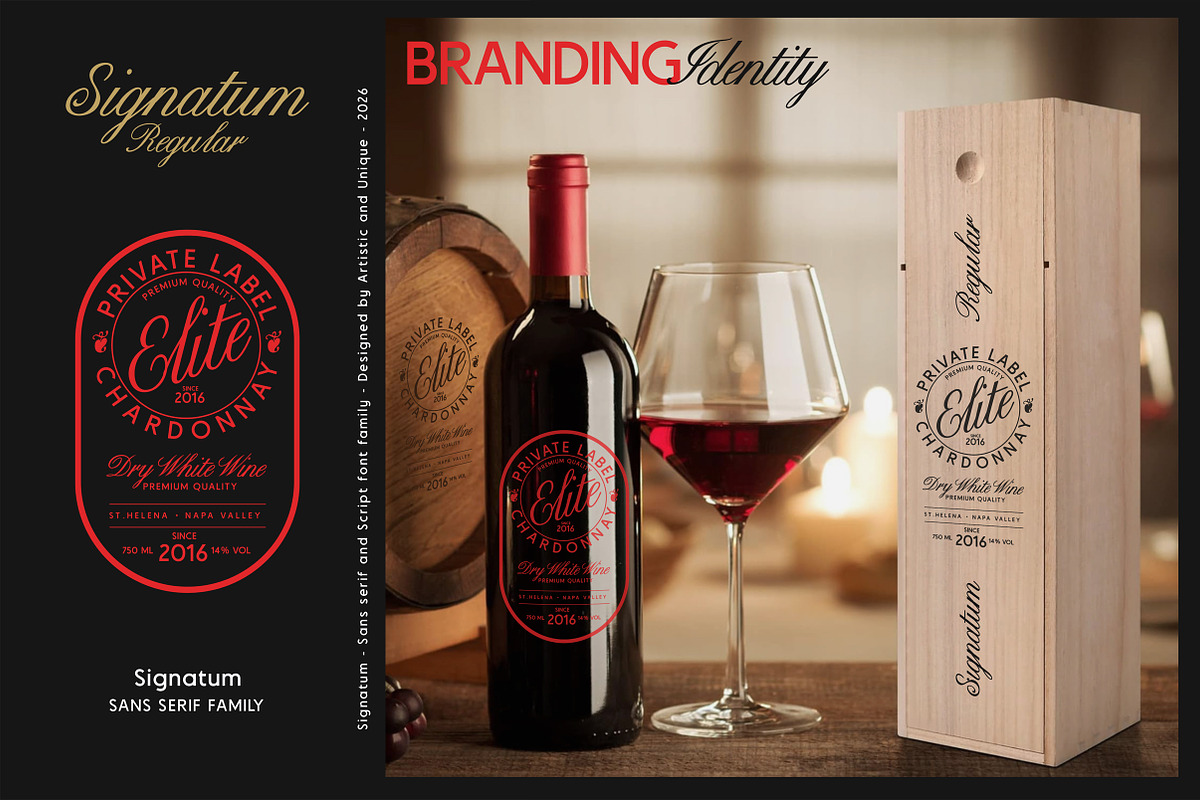 Signatum - Font family, a Handwritten Font by Artistic & Unique (Photo 14 of 15)